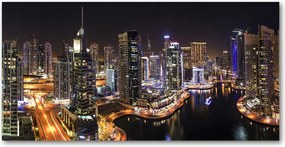 Fotótapéta üvegfalra Marina Dubaiban 140x70