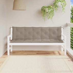 2 db tópszínű oxford szövet kerti padpárna 180 x 50 x 7 cm