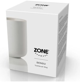 Fehér agyagkerámia fogkefetartó pohár Sensu – Zone