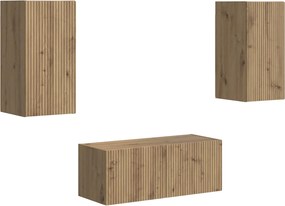 vidaXL TV szekrény garnitúra 6 pcs Artisan tölgy Faanyag