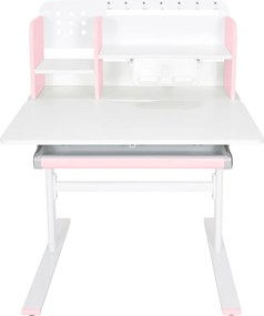 Növekvő íróasztal, rózsaszín/fehér, ADAN