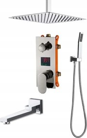 Zuhanyszett Falsík Alatti Kijelző Kifolyócső 25CM