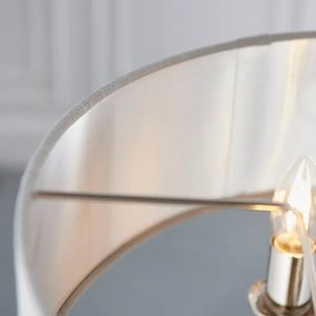 Endon 94377 - Csillár láncon HIGHCLERE 3xE14/40W/230V szürke/fényezett króm