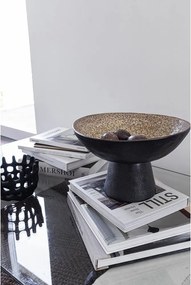 Fekete-bézs kőedény tál ø 31,5 cm By Hand – Mette Ditmer Denmark