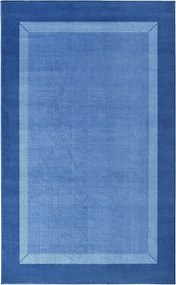 Modern kék szőnyeg nappaliba puha szőrrel 120x160cm