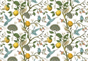 Fotótapéta Kolibri Citrom és Virágok Provence öko stílus 300x210 +ragasztó