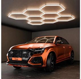 LED mennyezeti lámpatest LED/280W/85-265V 4000K 313x298 cm CRI 90 IP54 fehér