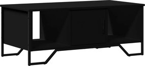 vidaXL fekete szerelt fa dohányzóasztal 100 x 51 x 40 cm