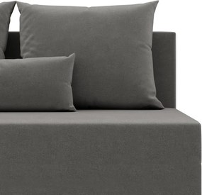 Nobu kanapé, bársony, világosszürke