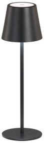 Fekete LED asztali lámpa fém búrával (magasság 36,5 cm) Viletto – Fischer & Honsel