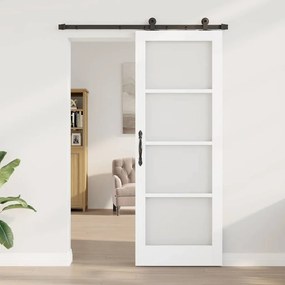 Csúszó Ajtó ORKDAL Fehér 78 x 211 cm Fa és fém