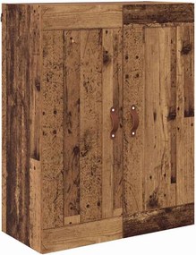 vidaXL Fali szekrény Öreg fa 69,5 x 34 x 90 cm Faanyag