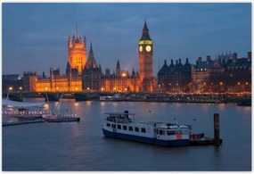 Poszterek 155x105 Westminster-palota Éjszaka