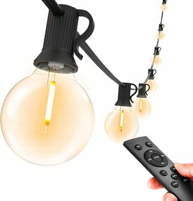 Led Fényfüzér Kerti Lámpa 30m 50X Kültéri Kerti Izzók