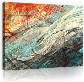 Vászonkép 70x50 Absztrakt tele energiával modern design a nappaliba