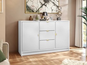 Komód Rozoma 2D3SZ (fehér velvet + arany) . 1103671