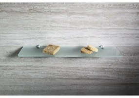 SAPHO XR008 X-Round üveg polctartó 8 mm, ezüst