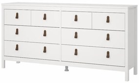 Fehér alacsony komód 159x80 cm Madrid – Tvilum