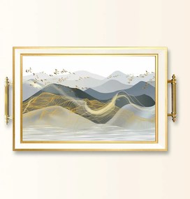 Üveg tálca, 38×24 cm – TPB9806