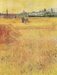 Reprodukció Wheat field with View of Arles (1888), Vincent van Gogh