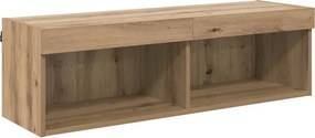 vidaXL TV Fali Szekrény Panama Artisan tölgy 100 x 30 x 30 cm Faanyag