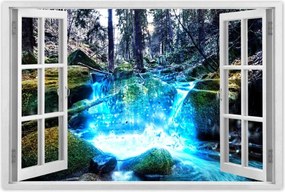 Poszterek 120x80 Vízesés a folyón Hegyek