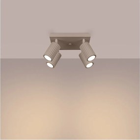 Szürkésbarna fém spotlámpa ø 6,5 cm Gleam – Sollux