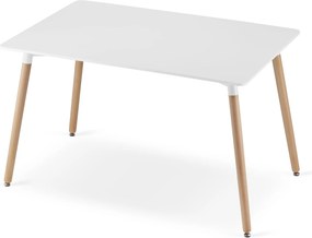 AKCIÓ Fehér étkezőasztal ADRIA 120x80 cm II. minőség
