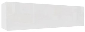 IZUMI 33 WH magasfényű fehér polcos szekrény 140 cm