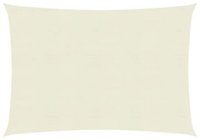 krémszínű HDPE napvitorla 160 g/m² 3 x 4 m