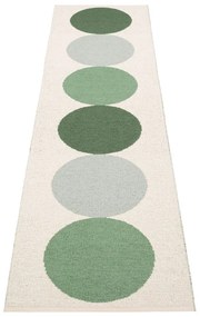 Zöld-krémszínű kültéri-beltéri futószőnyeg 70x280 cm Otto Herb – Pappelina