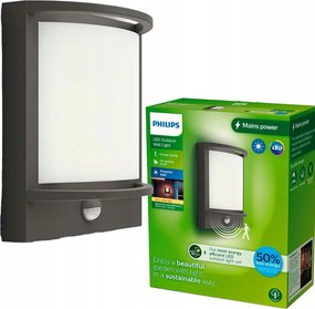Kerti lámpa Led Homlokzati fali lámpa Petronia 3,8W Mozgásérzékelő Philips