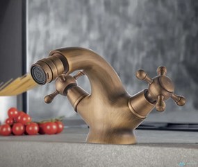 Bidécsaptelep EYN AQB1144 forgatható kifolyóval, antik bronz felülettel