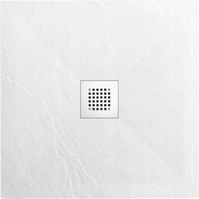 Balneo Kompozit Zuhanytálca 80x80x2,5 cm Fehér Stone Tray