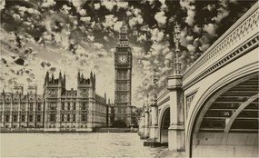 Fotótapéta Big Ben Parlament London Temze Kilátás a városra 200x140 +ragasztó
