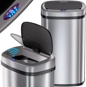 DEUS érzékelős szemetes, 58 liter, ezüst Jurhan