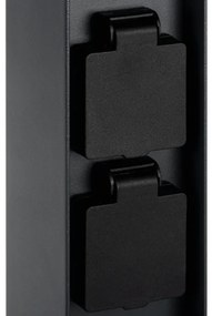 Kanlux 38763-Kültéri lámpa 2 aljzattal DASTEN 1xG9/11W/230V 30 cm IP44 antracit