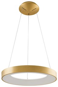 ITALUX GIULIA 48 cm átmérő 1 ágú függeszték arany, 3000K melegfehér, beépített LED, 2200 lm, IT-5304-840RP-GD-3