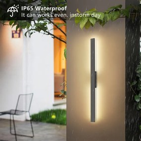 Brilagi - LED kültéri fali lámpatest LUNA LED/24W/230V 4000K IP65 antracit