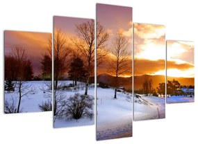 Egy téli táj képe (150x105cm)