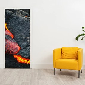 Fotótapéta ajtóra - Láva (95x205cm)