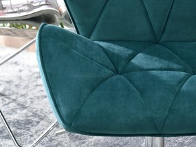 Fotel Velma S (türkiz + króm). 1110462