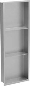 Mexen X-Wall-R süllyesztett polc peremmel és polccal 90 x 30 cm, inox - 1910903010S