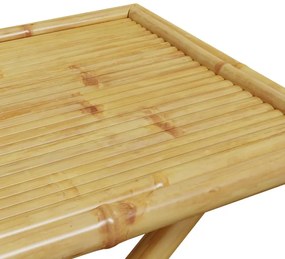 összecsukható bambusz kerti asztal 110x55x75 cm