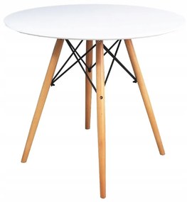 Kör asztal ANELLO White 80 cm