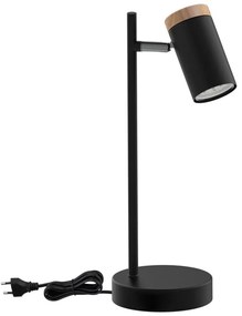 Candellux Asztali lámpa LAGOS 1xGU10/15W/230V fekete/barna CA0917