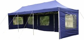 Összecsukható kerti sátor PROFI 3 x 9 m  kék