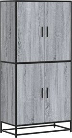 vidaXL szürke sonoma színű szerelt fa magasszekrény 68 x 35 x 139 cm