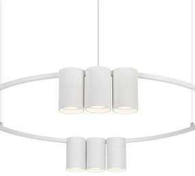 Csillár zsinóron GENESIS 10xGU10/8W/230V fehér