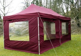 Összecsukható kerti sátor PROFI 3 x 6 m bordó